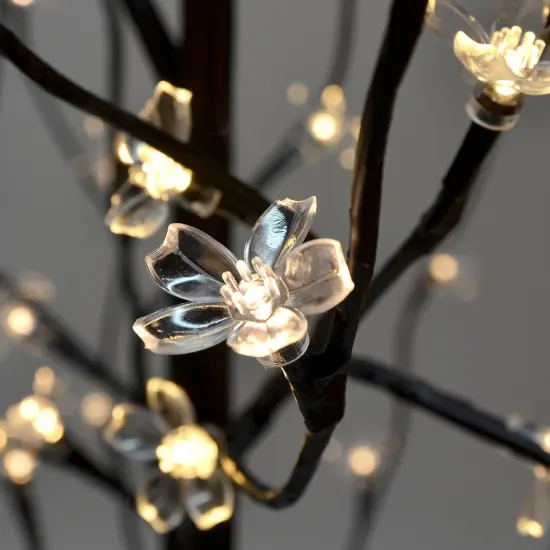 Perfect Holiday 2ft Table Top Cherry Blossom Tree Light - Warm White {2}