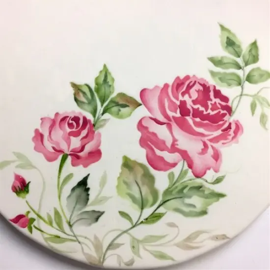 Multi-Layer Painted Cabbage Roses Cake Stencil | C1014 by Designer Stencils | Cake Decorating Tools | {2}