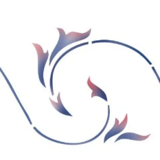 Swirl Design Wall Stencil | 084 by Designer Stencils | Pattern Stencils | Reusable Stencils for Painting | Safe & Reusable Template for Wall Decor | Try This Stencil Instead of a Wallpaper | Easy to Use & Clean Art Stencil Pattern {2}