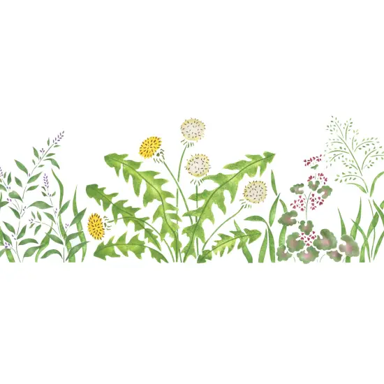 Dandelion Flower Wall Stencil | 1718 by Designer Stencils | Floral Stencils | Reusable Art Craft Stencils for Painting on Walls, Canvas, Wood | Reusable Plastic Paint Stencil for Home Makeover | Easy to Use & Clean Art Stencil {2}