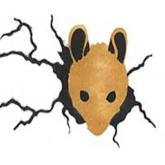 Mouse in Hole Wall Stencil | 1399 by Designer Stencils | Animal & Nature Stencils | Reusable Art Craft Stencils for Painting on Walls, Canvas, Wood | Reusable Plastic Paint Stencil for Home Makeover | Easy to Use & Clean Art Stencil {2}