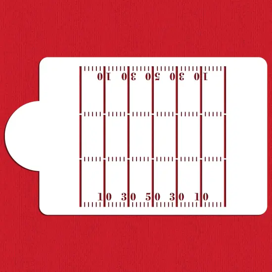 Football Field 1/4 Sheet Cake Stencil | C1021 by Designer Stencils | Cake Decorating Tools | {2}