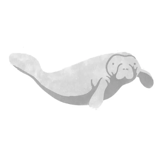 Single Manatee Wall Stencil | 2453 by Designer Stencils | Animal & Nature Stencils | Reusable Art Craft Stencils for Painting on Walls, Canvas, Wood | Reusable Plastic Paint Stencil for Home Makeover | Easy to Use & Clean Art Stencil {1}