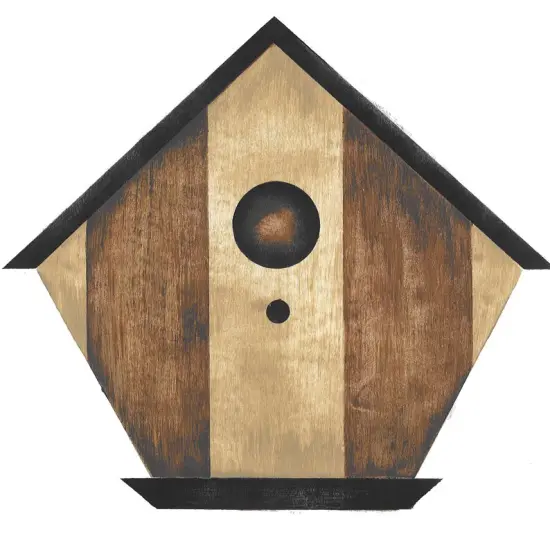 Small Bird House Wall Stencil | 1125 by Designer Stencils | Outdoor Stencils | Reusable Art Craft Stencils for Painting on Walls, Canvas, Wood | Reusable Plastic Paint Stencil for Home Makeover | Easy to Use & Clean Art Stencil {2}