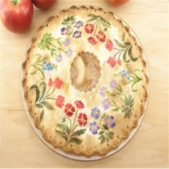 Spring Garden Cake Stencil Top | C240 by Designer Stencils | Cake Decorating Tools | Baking Stencils for Royal Icing, Airbrush, Dusting Powder | Reusable Plastic Food Grade Stencil for Cakes | Easy to Use & Clean Cake Stencil {3}