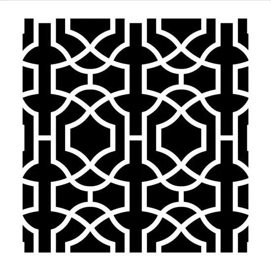 Moroccan Trellis All Over Embossing 12 x 12 Stencil | FS065 By Designer Stencils | Pattern Stencils | Reusable Stencils for Painting on Wood, Wall, Tile, Canvas, Paper, Fabric, Furniture, Floor | Try Instead of a Wallpaper | Easy to Use & Clean {1}