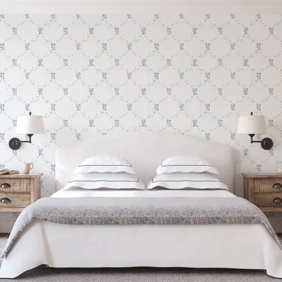 Flower Lattice Wall Stencil | 1058 by Designer Stencils | Floral Stencils | Reusable Art Craft Stencils for Painting on Walls, Canvas, Wood | Reusable Plastic Paint Stencil for Home Makeover | Easy to Use & Clean Art Stencil {2}