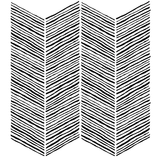 Handpainted Chevron All Over Embossing 12 x 12 Stencil | FS032 by Designer Stencils | Reusable Stencils for Painting | {1}