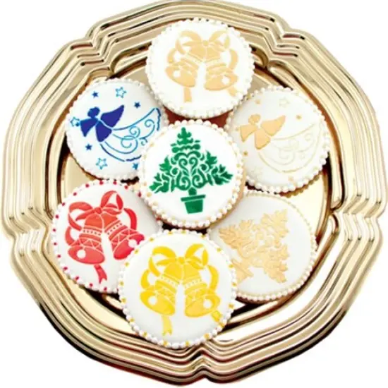 Christmas Cookie Stencils: Christmas Tree, Angel, Bells | C164 by Designer Stencils | Cookie Decorating Tools | {3}