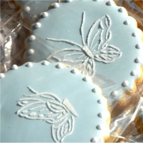 Small Butterfly Cookie Stencils | C195 by Designer Stencils | Cookie Stencils for Royal Icing, Airbrush, Dusting Powder | {3}