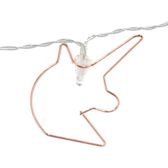 Perfect Holiday 10 LED Rose Gold Unicorn String Lights {2}