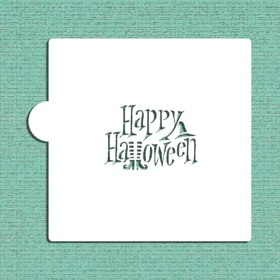 Witchy Happy Halloween Cookie & Craft Stencil | CM182 by Designer Stencils | {5}