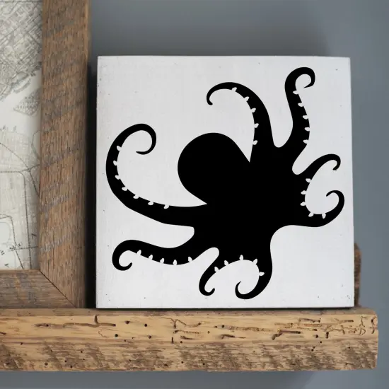 Contemporary Octopus Embossing 12 x 12 Stencil | FS068 by Designer Stencils | Animal & Nature Stencils | Reusable Stencils for Painting on Wood, Wall, Tile, Canvas, Paper, Fabric, Furniture, Floor | Stencil for Home Makeover | Easy to Use & Clean {4}