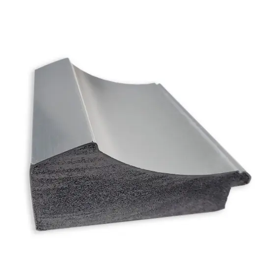 Beveled Bathroom Wall Mirror, Peak Polished Nickel Frame {2}