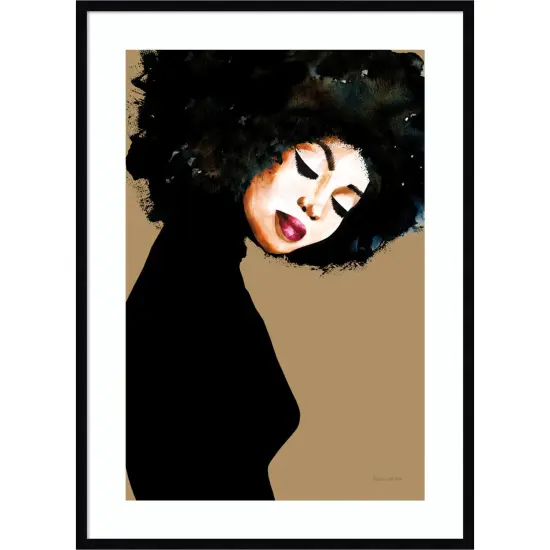 Soul v2 Woman by Mercedes Lopez Charro Wood Framed Wall Art Print 30 in. W x 41 in. H {1}