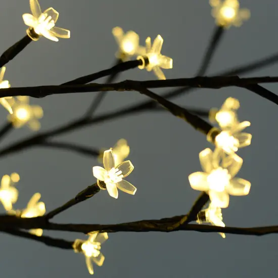 Perfect Holiday 2ft Table Top Cherry Blossom Tree Light - Warm White {3}