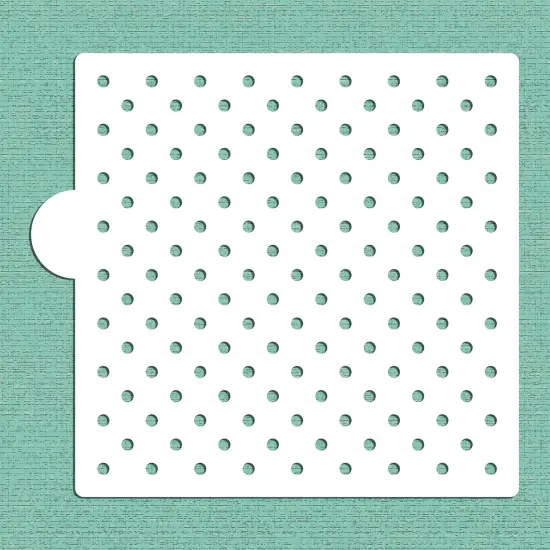 Mini Polka Dot Cookie & Craft Stencil | CM177 by Designer Stencils | Cookie Stencils for Royal Icing, Airbrush, Dusting Powder | {3}
