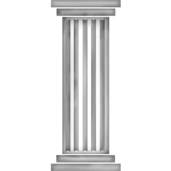 Fluted Column Wall Stencil | 1088 by Designer Stencils | Reusable Art Craft Stencils for Painting on Walls, Canvas, Wood | Reusable Plastic Paint Stencil for Home Makeover | Easy to Use & Clean Art Stencil {2}