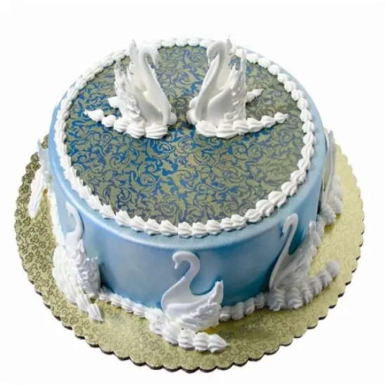 Swans 3-Dimensional Cake Stencil | C024 by Designer Stencils | Cake Decorating Tools | Baking Stencils for Royal Icing, Airbrush, Troweling, Molding | Reusable Plastic Food Grade Stencil for Cakes & Chocolates | Easy to Use & Clean Cake Stencil {3}