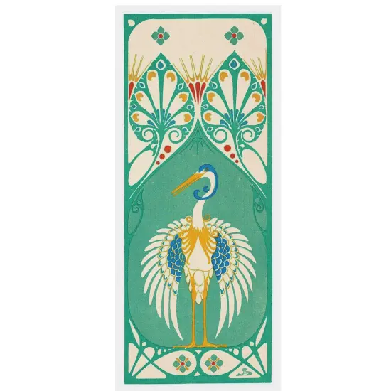 Art Nouveau Crane Bird Design Counted Cross Stitch Pattern {2}