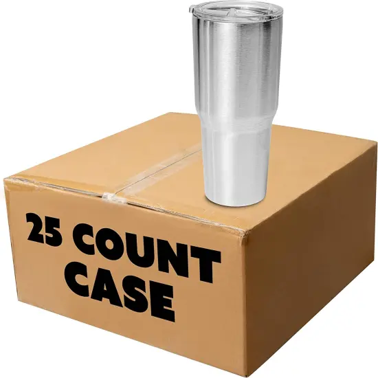 Makerflo 30 oz Stainless Steel Tumbler with Lid & Straw | Craft-Ready for DIY Gifts & Personalization (Epoxy, UV DTF, Vinyl, and Laser Engraving) - Not for Sublimation {3}