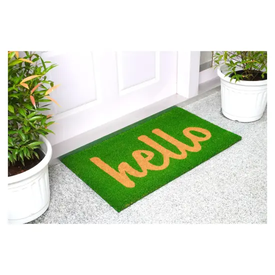 100261729GNS Script Hello Doormat {4}