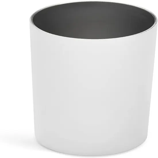 makerflo 20 oz Skinny Powder Coated Tumbler, Stainless Steel Insulated Travel Tumbler Mug with Splash Proof Lid & Straw, for Tea, Wine, Water, Hot Cold Drink, For Personalized DIY Gifts White {4}