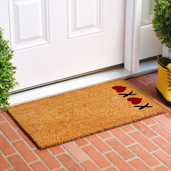 Vertical XOXO Doormat {3}