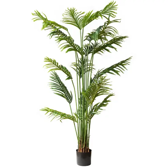 Artificial Palm Tree, Faux Plants for Home Decor Indoor, Fake Plants Tall for Office, Artificial Palm Plant & Large Plants for Living Room Decor, Faux Plants Indoor Artificial Tropical Plants - 6 Feet {2}