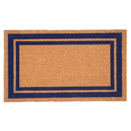 153001830NP Dark Blue Border Doormat {1}