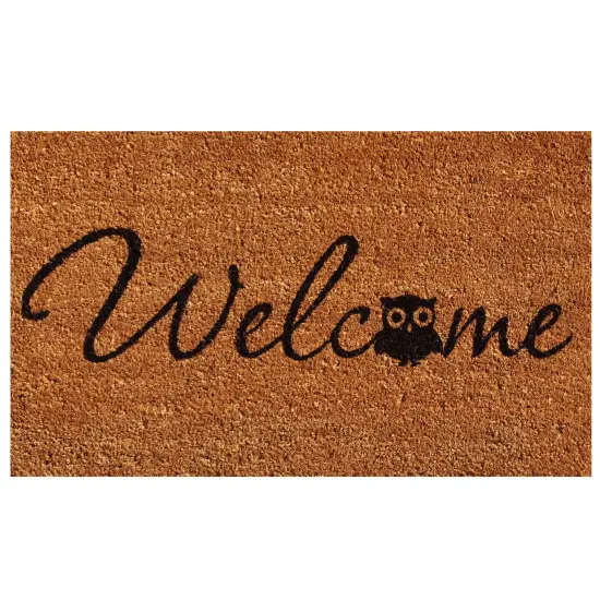 121481729 Barn Owl Welcome Doormat {1}