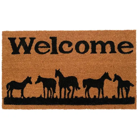 120291729 Horses Welcome Doormat {1}