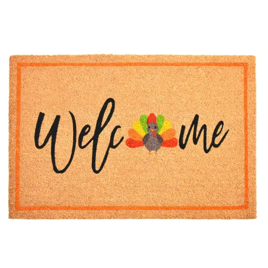 107171729 Turkey Welcome Doormat {1}