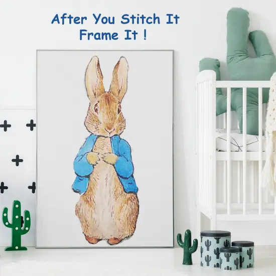 Peter Rabbit inspired by Beatrix Potter Counted Cross Stitch Pattern {3}