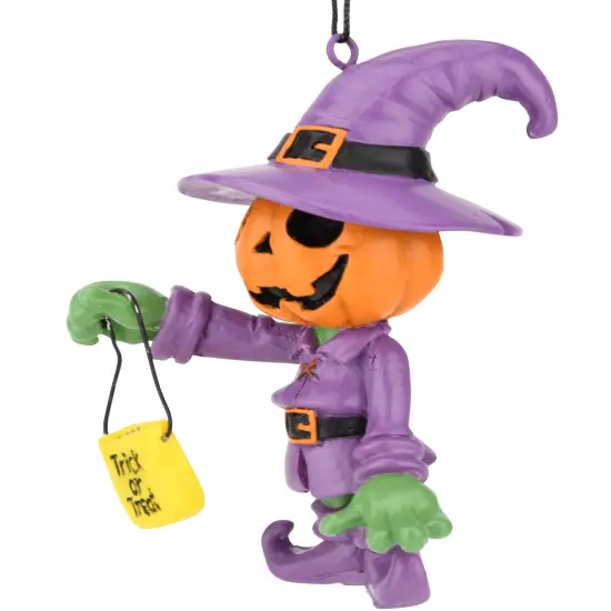 Tree Buddees Trick or Treating Pumpkin Man Halloween Ornaments {3}