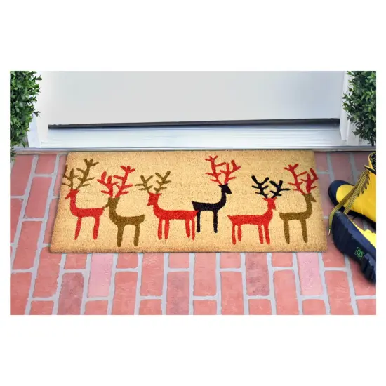 Christmas Deer Doormat {2}