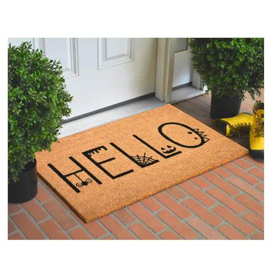 Spooky Hello Doormat {6}