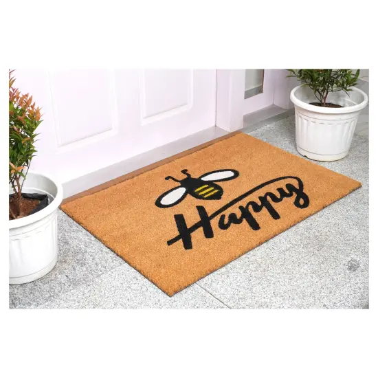 Bee Happy Doormat {2}