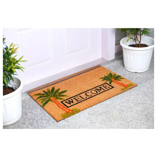 Palm Welcome Doormat {2}