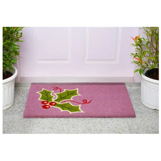 Holly Berry Doormat {4}