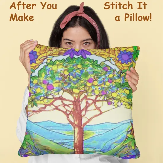 Tree of Life Square detail inspired by Louis Comfort Tiffany Counted Cross Stitch Pattern {3}