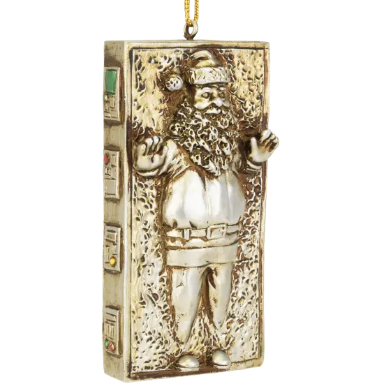 Santa Frozen in Carbonite Funny Parody Christmas Ornament {1}