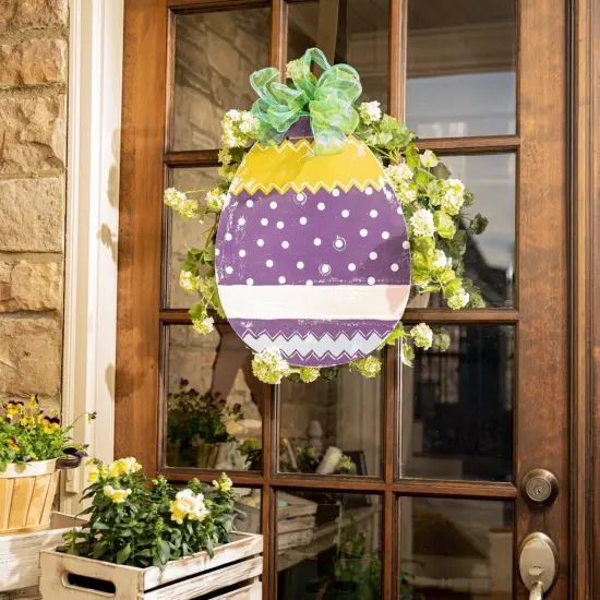 18 in. Unfinished Wooden Egg {3}