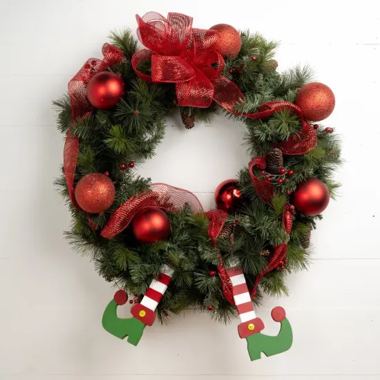 13 in. Unfinished Wooden Elf Leg Set of 2 {2}