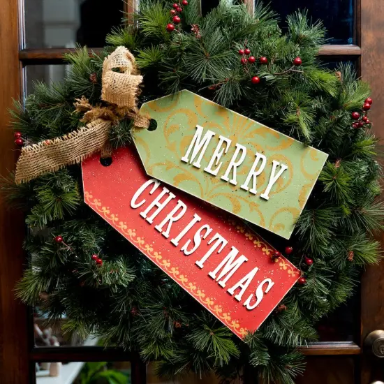 18 in Unfinished Wooden Holiday Tag {5}