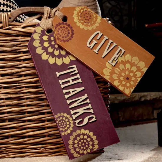 18 in Unfinished Wooden Holiday Tag {2}