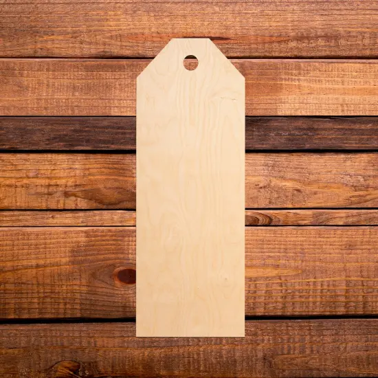 18 in Unfinished Wooden Holiday Tag {1}