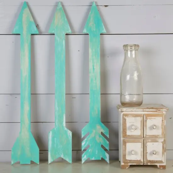 20 in. Unfinished Wooden Arrow Set of 3 {5}