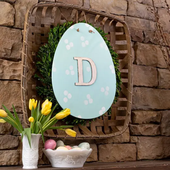 18 in. Unfinished Wooden Egg {4}