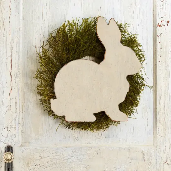 18 in. Unfinished Wooden Side View Bunny Shape {2}